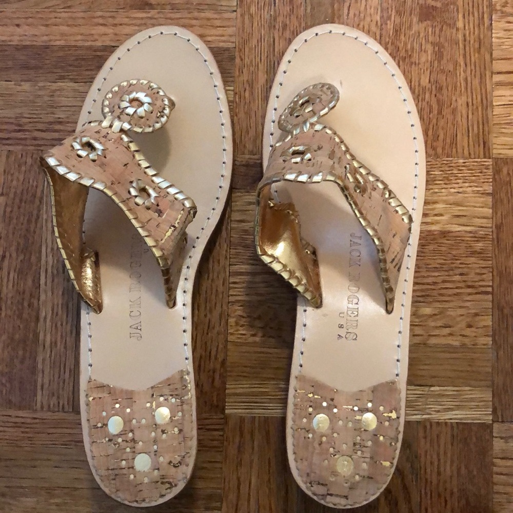Jack Rogers Cork Wedges